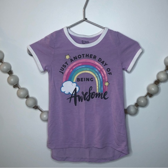 Stars and Sprinkles Other - Stars and Sprinkles Rainbow T-shirt Just Another Day of Being Awesome S (6/6X)